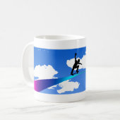Regenbogen-Reiter Kaffeetasse (Vorderseite Links)