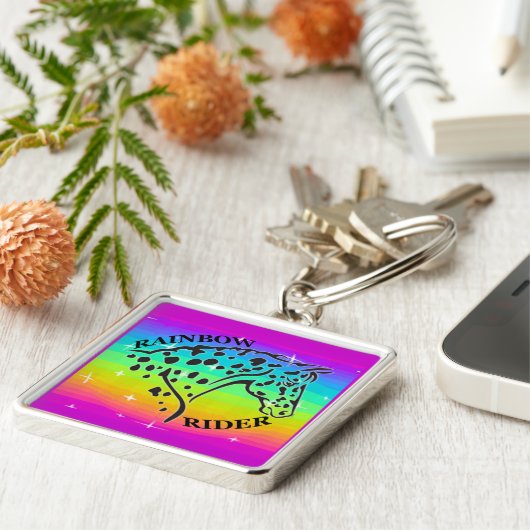 REGENBOGEN-REITER SCHLÜSSELANHÄNGER (Seite)