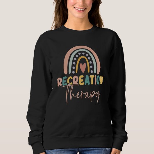 Regenbogen-Rekreationstherapeut RT Monat Th Sweatshirt (Vorderseite)