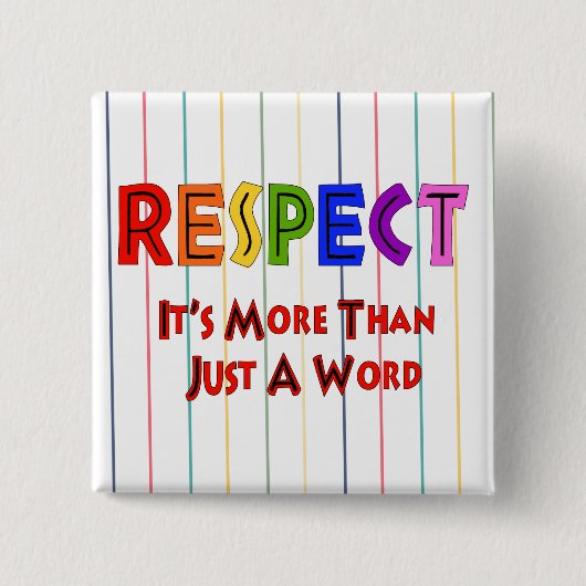 Regenbogen-Respekt Button (Vorderseite)