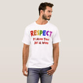 Regenbogen-Respekt T-Shirt (Vorne ganz)