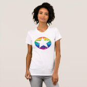 Regenbogen-Retro Stern T-Shirt (Vorne ganz)