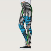 Regenbogen Rex Retro Leggings: Retro Leggings (Links)