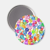 Regenbogen-Rhinestones Magnet (Vorderseite/Rückseite)