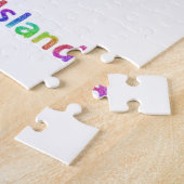 Regenbogen-Rhode Island Karte Puzzle (Seite)