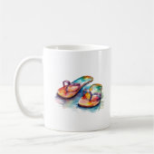 Regenbogen-Riff-Flip-Flops Kaffeetasse (Links)