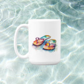 Regenbogen-Riff-Flip-Flops Kaffeetasse