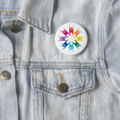 Regenbogen-Ring der Humanisten Button (Beispiel)