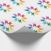 Regenbogen-Ring der Humanisten Geschenkpapier (Ecke)