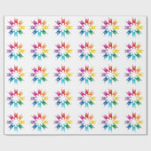 Regenbogen-Ring der Humanisten Geschenkpapier (Flach)