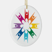 Regenbogen-Ring der Humanisten Keramik Ornament (Rechts)