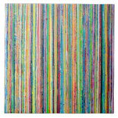 Regenbogen Rollen 6 x 6 Keramiken Fliese (Vorderseite)