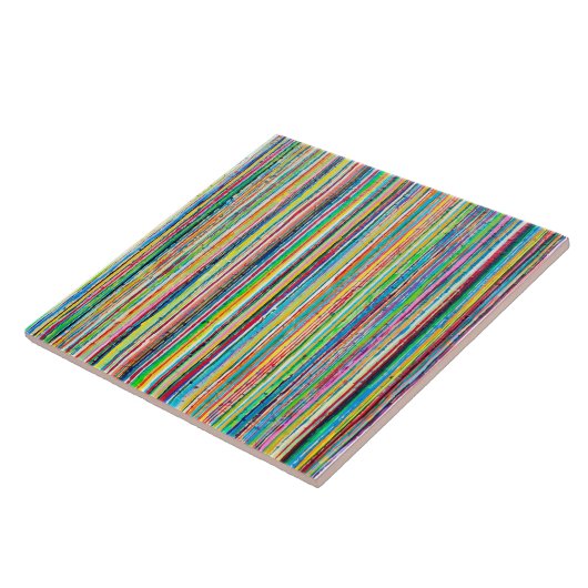 Regenbogen Rollen 6 x 6 Keramiken Fliese (Seite)