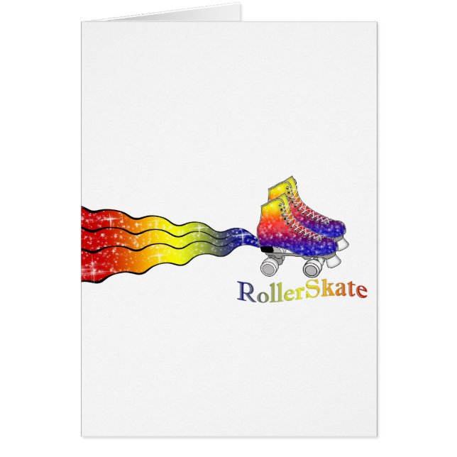 Regenbogen Rollerskates (Vorne)