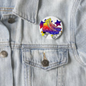 Regenbogen Rollerskates Button (Beispiel)