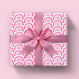Regenbogen rosa Mädchen Geburtstag Geschenkpapier