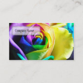 Regenbogen-Rose 11 Visitenkarte (Rückseite)