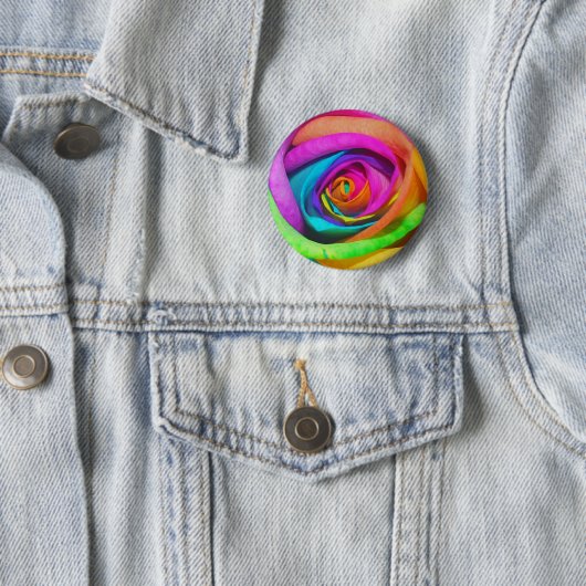 Regenbogen-Rose Button (Beispiel)