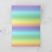 Regenbogen-Rose Karte (Innenseite)