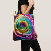 Regenbogen-Rose Tasche (Von Nahem)