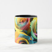 Regenbogen-Rosen Tasse (Zentrum)