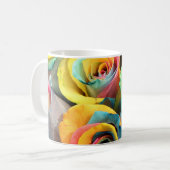 Regenbogen-Rosen Tasse (Vorderseite Links)