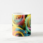 Regenbogen-Rosen Tasse (Mittel)