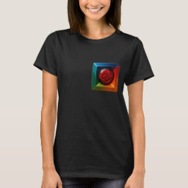 Regenbogen-Rosen-Würfel T-Shirt