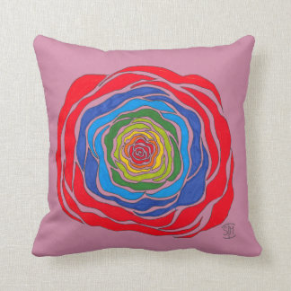 Regenbogen-Rosethrow-Kissen Kissen