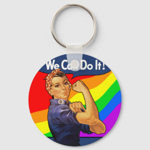 Regenbogen Rosie Schlüsselanhänger