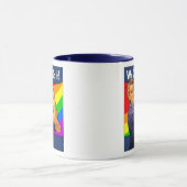 Regenbogen Rosie Tasse (Zentrum)