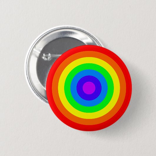 Regenbogen Roundel Button (Vorne & Hinten)