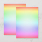 Regenbogen RSVP Karte (Vorne/Hinten)
