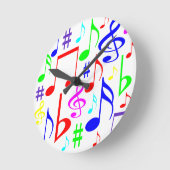 Regenbogen Runde Wanduhr (Winkel)