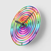 Regenbogen Runde Wanduhr (Winkel)