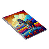 Regenbogen-Safari-Zebra-Notizbuch Notizblock (Rechte Seite)