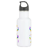 Regenbogen-Salamander Edelstahlflasche (Rückseite)