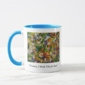 Regenbogen-Salat-Tasse Tasse (Links)
