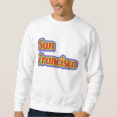 Regenbogen San Francisco - auf Weiß Sweatshirt (Vorderseite)
