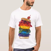Regenbogen-Sandwich T-Shirt (Vorderseite)