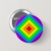 Regenbogen-Säure-Diamant Button (Vorne & Hinten)