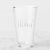 Regenbogen-Saxophone-Musik-Bunt Glas (Rückseite)