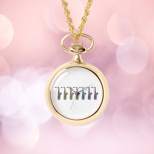 Regenbogen-Saxophone-Musik Farbige für Musiker Armbanduhr