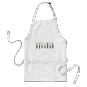 Regenbogen-Saxophone Musik für Musiker Schürze (Vorne)