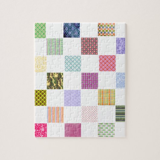 Regenbogen-Schachbretmuster Puzzle (Vertikal)