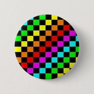 Regenbogen-Schachbrett Button