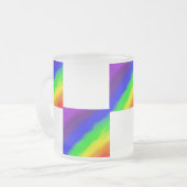 Regenbogen-Schachtel frostige Tasse (Vorderseite Links)