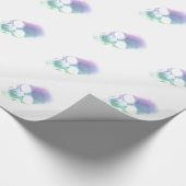 Regenbogen-Schädel - kundenspezifischer Geschenkpapier (Ecke)