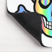 Regenbogen-Schädel Mousepad (Ecke)