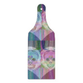 Regenbogen-Schädel-Paare Schneidebrett (Vorderseite)